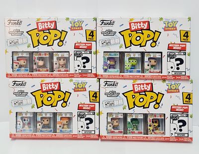 סט של 4 מארזי ביטי פופ רביעייה, סט מלא של סדרת צעצוע של סיפור
