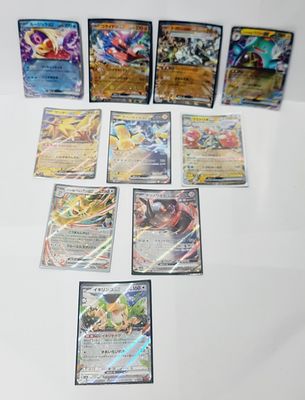 לוט של 10 קלפי פוקימון מבוקשים מסדרות שונות, מצבים מעולים
