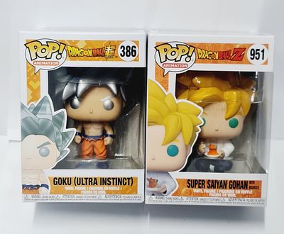 סט של זוג בובות פופ מסדרת דרגון בול