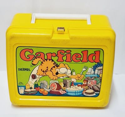 נדיר, קופסת אוכל וינטאג גארפילד כולל הטרמוס המקורי