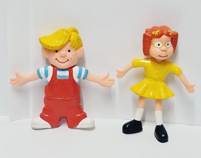 נדיר מאוד, זוג דמויות ויניל מסדרת דני שובבני האייקונית משנות התשעים