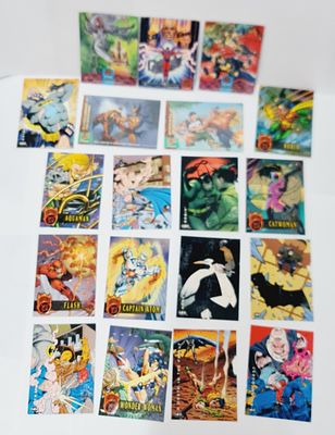 לוט של 19 קלפים מסדרת DC החל משנות התשעים, מצב מינט