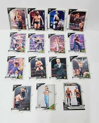 לוט של 15 קלפי ספורט האבקות wwe מצב מינט