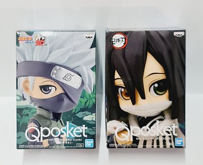 זוג פסלים איכותיים תוצרת בנדאי דגמי אנימה מסדרת דמון סלייר ונארוטו