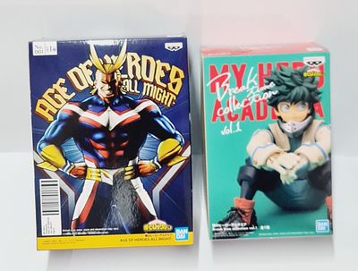 זוג פסלים איכותיים תוצרת בנדאי דגמי אנימה מסדרות שונות