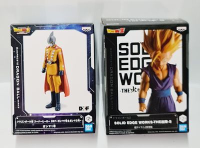 זוג פסלים איכותיים תוצרת בנדאי דגמי אנימה מסדרת דרגון בול . (מארז פתוח)