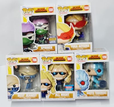 לוט של 5 בובות פופ ביניהם מהדורות מיוחדות, דגמים מגוונים (פגמים למארזים)