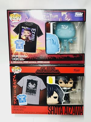 זוג מארזי בובות פופ אנד טי מהדורה מיוחדת כולל חולצה טי שרט תואמת ובובת פופ ייחודית למארז (פגם 