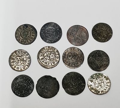 לוט של 6 מטבעות כסף עתיקים מהמאה השמונה עשר אירופה