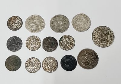 לוט של 6 מטבעות כסף עתיקים מהמאה השמונה עשר אירופה