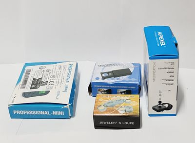 לוט של לופות (זכוכיות מגדלת) לתכשיטנים (חדש לגמרי)