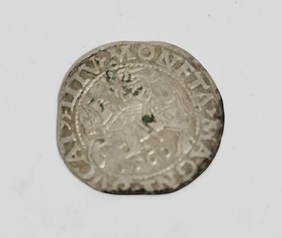 מטבע כסף חצי גרוש, המלך זיגמונד השני שנת 1560. כ 1.22 גרם