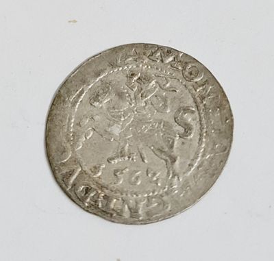 מטבע כסף חצי גרוש, המלך זיגמונד השני שנת 1562. כ 1.20 גרם