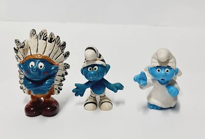 סט של דמויות דרדסים וינטאג ויניל תוצרת הונג קונג