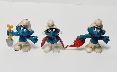 סט של דמויות דרדסים וינטאג ויניל תוצרת מערב גרמניה