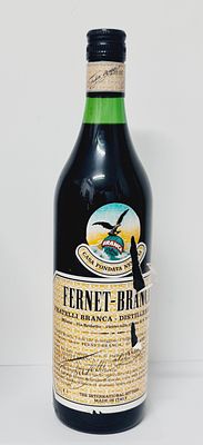 FERNET BRANCA בקבוק אלכוהול מפינוי בר איכותי, לא נפתח מעולם