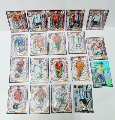 לוט של קלפי ספורט כדורגל, כולם במצב מינט, panini world cup 2026 אדרנלין limited edition