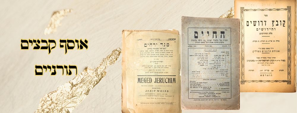 אוסף קבצים תורניים 
1. קובץ דרושים וחידושים, חוברת ט', העורך: רבי מאיר ווארשביאק 