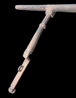 Anonymous Spanish ca. 1600 - Falleba for door. Spain ca. 1600. One-piece iron falleba for door or