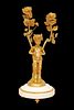 Anonymous, France, ca. 1880 - Anonymous France ca. 1880 - Pair of candlesticks. In gilt bronze and Image - 2