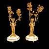 Anonymous, France, ca. 1880 - Anonymous France ca. 1880 - Pair of candlesticks. In gilt bronze and Image - 20