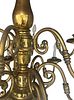 Anonymous, c. 1900 - Anonymous, c. 1900 - 12-light ceiling lamp. 12-light gilt bronze lamp on two Image - 3