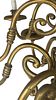Anonymous, c. 1900 - Anonymous, c. 1900 - 12-light ceiling lamp. 12-light gilt bronze lamp on two Image - 4