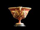 Anonymous Vienna c. 1880 - Vase. Delicate cup made of bronze, enamel, and paint. Delicate work Image - 1