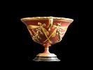 Anonymous Vienna c. 1880 - Vase. Delicate cup made of bronze, enamel, and paint. Delicate work Image - 3