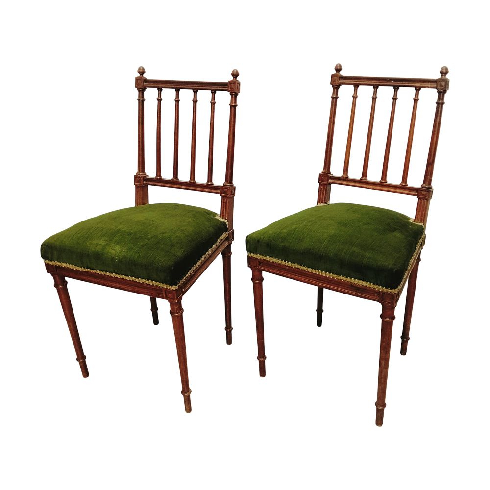 Anonymous France 19th century - Anonymous France 19th century - Chairs, pair. Pair of chairs made 