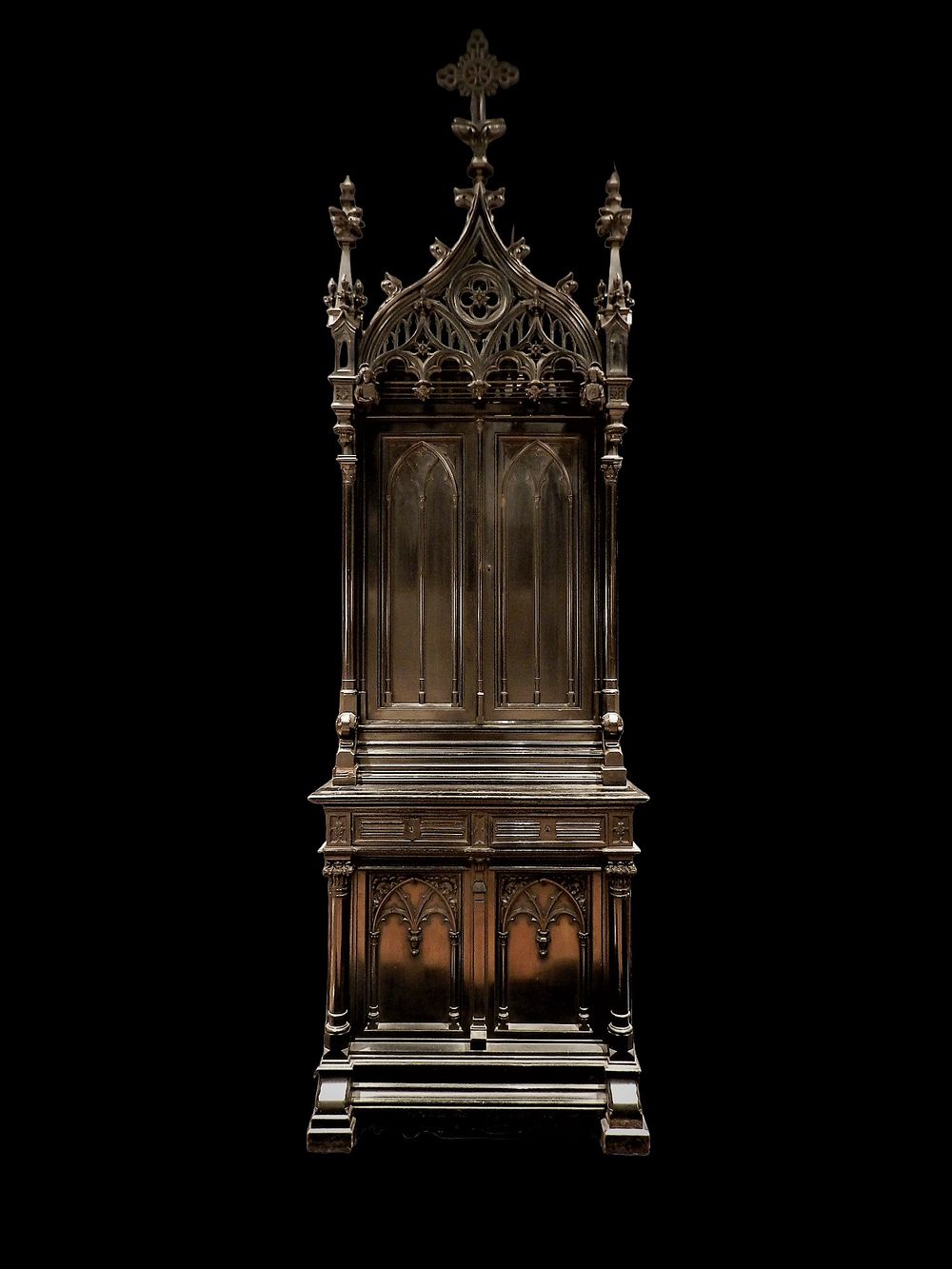 Krieger Ameublement, Paris - Recliner, signed KRIEGER, late 19th c. A two-piece piece of furniture 