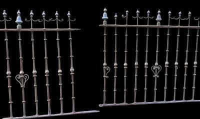 Pair of grille gates. Granada (Spain), 17th century. Pair of railings to be placed on the ground 