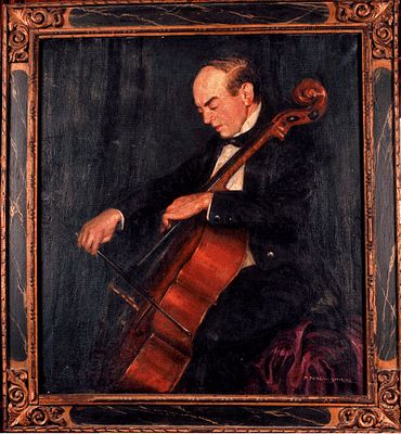 Manuel Moreno Gimeno (1900-1982) - Portrait of Pau Casals. Portrait of the musician Pau Casals 