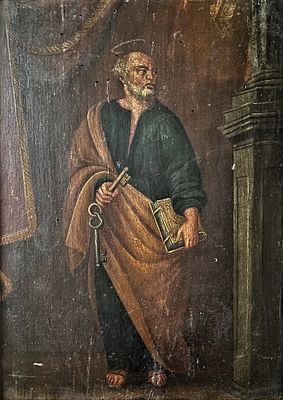 Anonymous Spanish 16th century - Saint Peter the Apostle. Sixteenth-century Spanish school; oil 