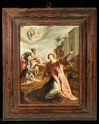 Anonymous 17th century European - St Stephen's. Saint Stephen. Oil on canvas. 17th century 