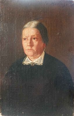 Federico de Madrazo (Rome 1815 – Madrid 1894) Portrait of an elderly woman. Federico de Madrazo 
