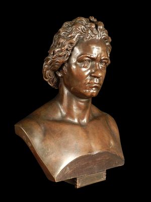 Anonymous European c. 1870 - Ludwig van Beethoven. Bust of the musician Ludwig van Beethoven 