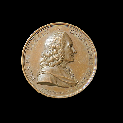 Jacques-Edouard Gatteaux (Paris 1788 - 1881) - Jean-Philippe Rameau (Dijon 1683 - Paris 1764) 