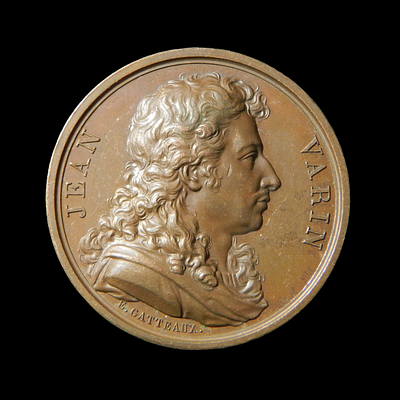 Jean Varin (1604-1672) French sculptor, by J.E. Gatteaux (Paris 1788-1881). Portrait of Jean 