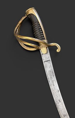Officer's sabre. Spain, 1875. Spanish officer’s sabre, marked on the blade ‘F&aacute;brica de Toledo 