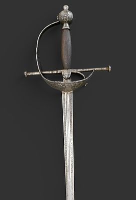 ‘Barquilla’ hilted sword. Spain, 18th century. 18th-century Spanish sword with ‘Barquilla’ hilt. 