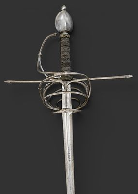 Lasso sword. Spain. 17th century and later. Spanish sword with intricate lace-patterned 