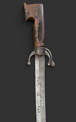 Nimcha sabre. Morocco, 18th century. Moroccan Nimcha sabre. 18th-century blade. Good condition. 82 cm