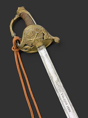 Official Artillery Sabre. Spain, 1907. Spanish artillery officer’s sabre, marked on the blade 