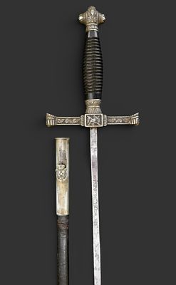 Official Cavalry Sabre. Spain, 1890. Spanish cavalry officer’s sword. Marked on the blade: “ARTa 