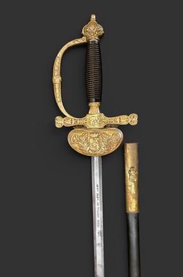 Official Civil Guard Sword. Spain, 1905. Spanish belt-worn sword of a Civil Guard officer 