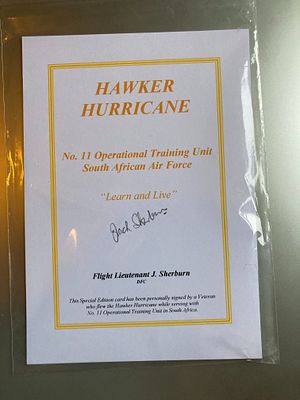 Hawker Hurricane, Signed Commemorative Aviation Card, c. 1990s-2000s
