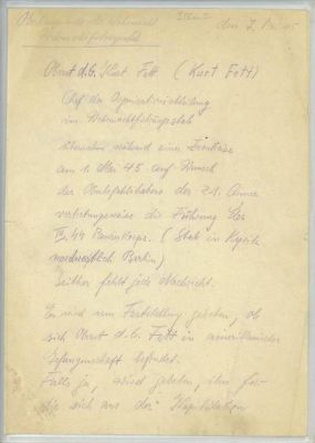 FIELD MARSHAL ALFRED JODL SEEKS THE RELEASE OF A WAFFEN-SS COMMANDER IMMEDIATELY AFTER THE 