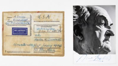 ARNO BREKER. (1900 - 1991) German sculptor, best known for his public works in Nazi Germany 