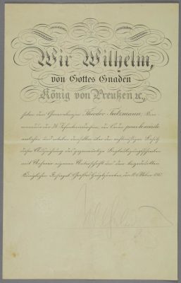 KAISER WILHELM II AWARDS THE POUR LE MERITE. WILHELM II (1859 - 1941) "Kaiser Wilhelm", Emperor 